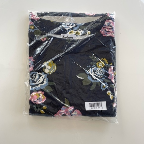 Anthony Richards Floral Print Boat Neck Dress - 2X - Picture 2 of 3